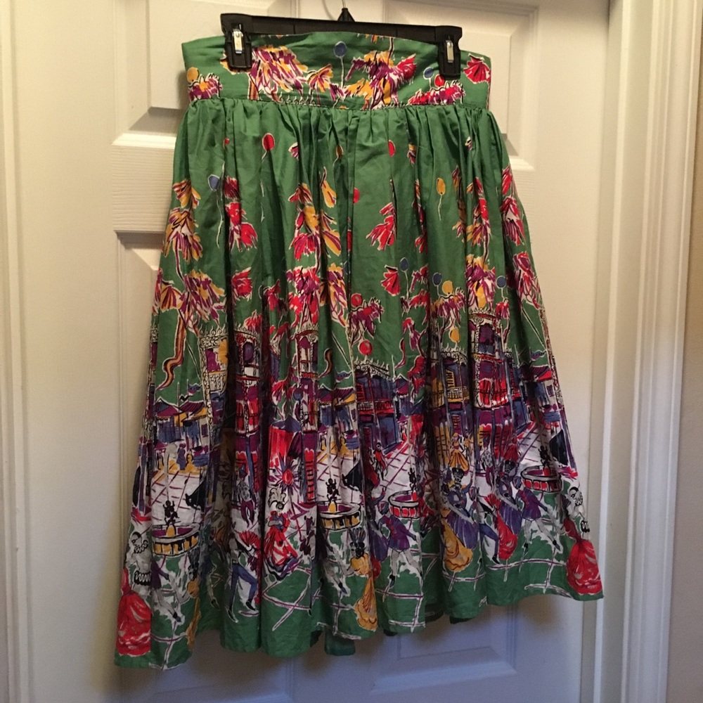 Trashy Diva Carnival print skirt sz 12